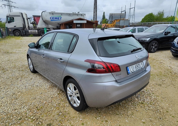 Peugeot 308 cena 58900 przebieg: 74800, rok produkcji 2021 z Lwówek małe 301